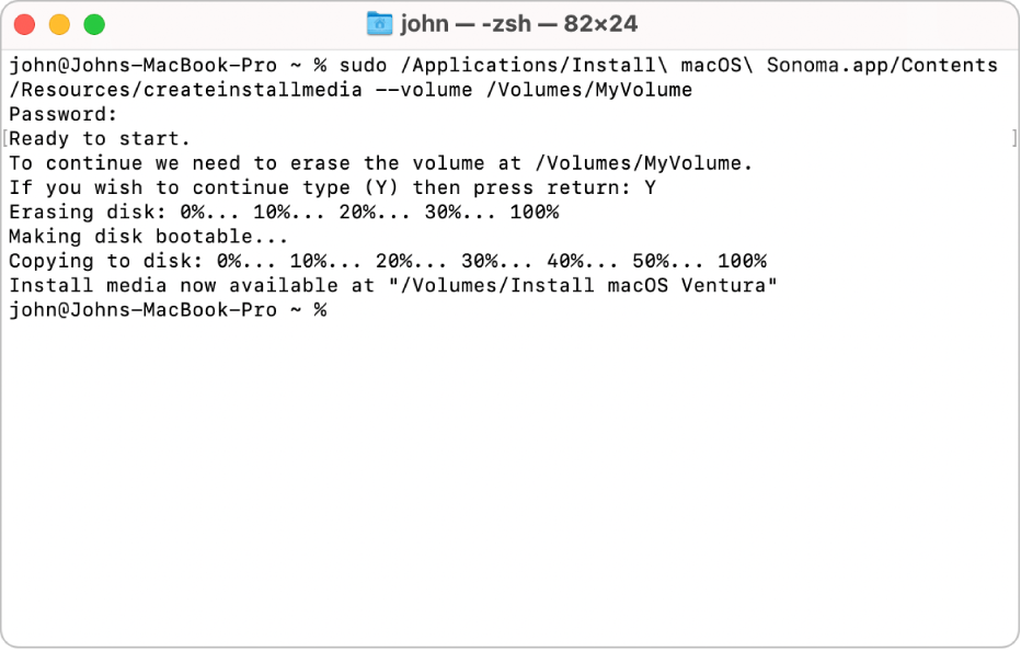 macOS default terminal